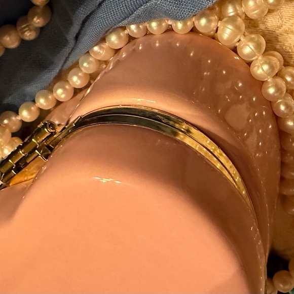 Heart-Shaped Hinged Pink Jewelry/ Trinket Box - Picture 3 of 3